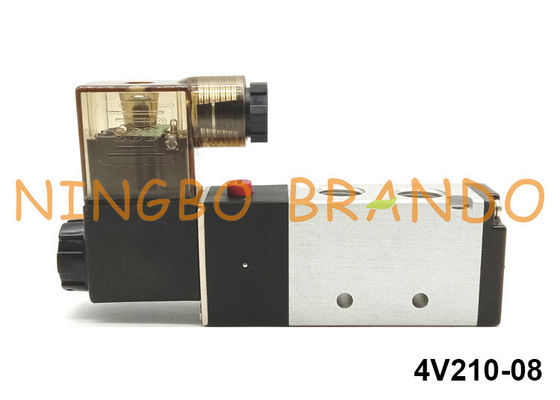 1/4&quot; tipo pneumatico 5/2 modo 220V di Airtac dell'elettrovalvola a solenoide del NPT 4V210-08