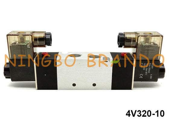 5 tipo pneumatico 12VDC dell'elettrovalvola a solenoide di posizione di modo 2 4V320-10 Airtac