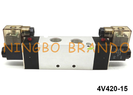 5 tipo pneumatico 4V420-15 12V 24V di Airtac dell'elettrovalvola a solenoide di posizione di modo 2