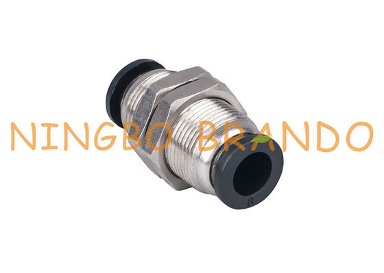 la spinta del sindacato della paratia di 8mm di 1/4&quot; a rapido collega i montaggi di tubo flessibile pneumatici