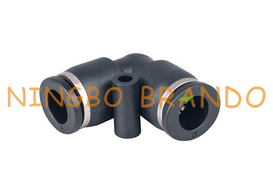 la spinta di 8mm di 1/4&quot; a rapido collega i montaggi di tubo flessibile pneumatici del gomito del sindacato