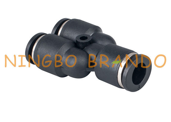 la spinta di 8mm di 1/4&quot; a rapido collega i montaggi di tubo flessibile pneumatici del sindacato Y della metropolitana
