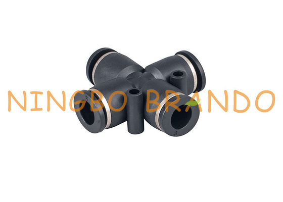 La spinta trasversale del sindacato a rapido collega i montaggi di tubo flessibile pneumatici 1/4&quot; 8mm