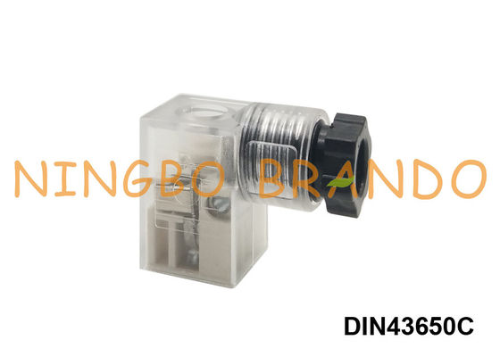 BACCANO 43650 spine del connettore elettrico della bobina dell'elettrovalvola a solenoide della forma C con il LED