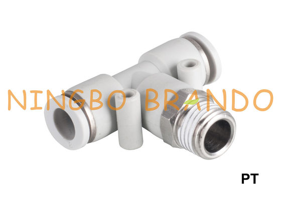 Giunti a innesto rapido pneumatico 1/8&quot; 1/4&quot; 3/8&quot; 1/2 del T maschio del ramo della pinta»