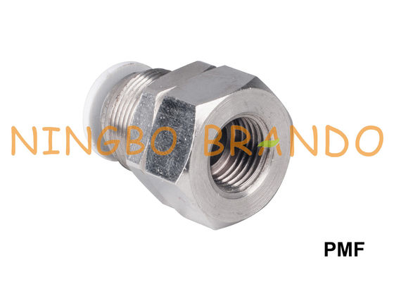 Montaggi di tubo flessibile pneumatici diritti femminili della paratia di PMF 1/8&quot; 1/4&quot; 3/8&quot; 1/2»