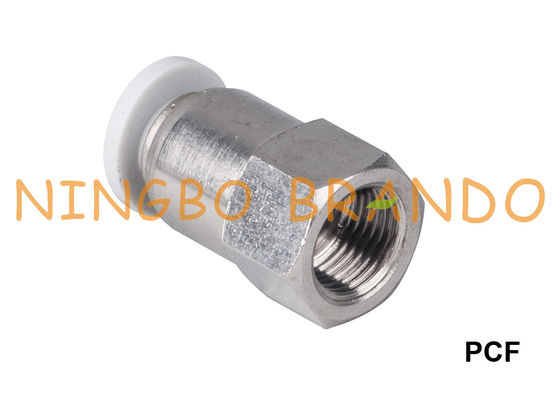 Spinta pneumatica diritta femminile di PCF per collegare i montaggi 1/8&quot; 1/4&quot; 3/8&quot; 1/2»