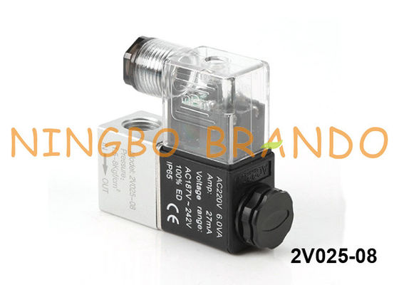 Tipo dc pneumatico 1/4&quot; di 2V025-08-DC24V Airtac dell'elettrovalvola a solenoide 24V