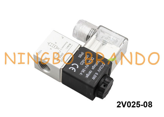 tipo elettrovalvola a solenoide pneumatica 1/4&quot; di 2V025-08 Airtac 24V CC di CC 12V