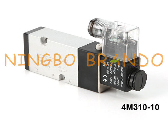tipo Namur di 4M310-10 Airtac 5/2 di CA di CC 220V dell'elettrovalvola a solenoide 24V