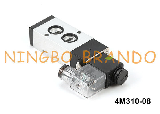 tipo elettrovalvola a solenoide del supporto di Namur 5/2 24VDC 220VAC di 4M310-08 Airtac