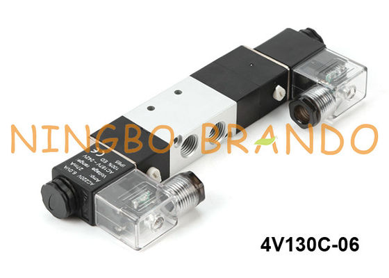 Tipo modo pneumatico 24V 220V di 4V130C-06 Airtac dell'elettrovalvola a solenoide 5/3