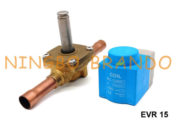 La linea liquida l'elettrovalvola a solenoide Danfoss di HVAC scrive EVR a macchina 15 il NC 5/8&quot; 032L1228