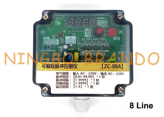 8 linea impulso Jet Valve Sequential Timer Controller del filtro a sacco