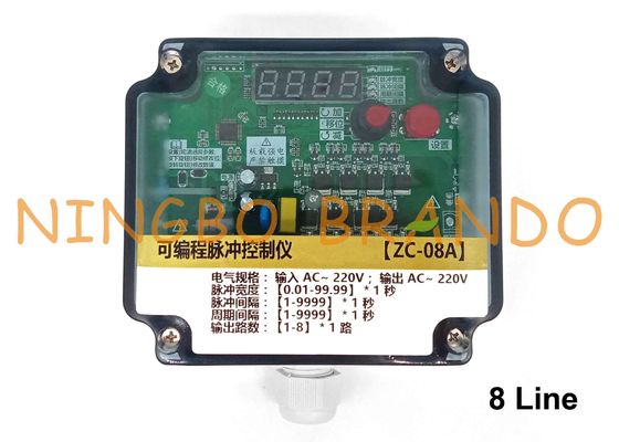 8 linea impulso Jet Valve Sequential Timer Controller del filtro a sacco