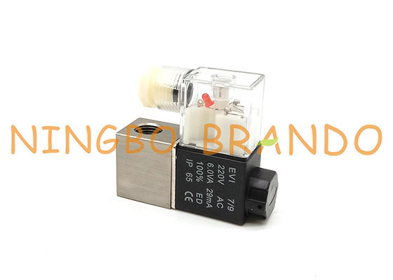 serie 1/4&quot; di 2V025-08 2V elettrovalvola a solenoide pneumatica ad azione diretta di pollice