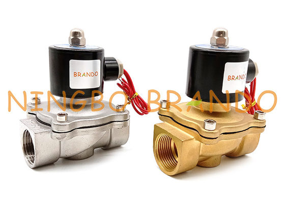1&quot; elettrovalvola a solenoide d'ottone normalmente chiusa UW-25 di acciaio inossidabile di SUW di pollice