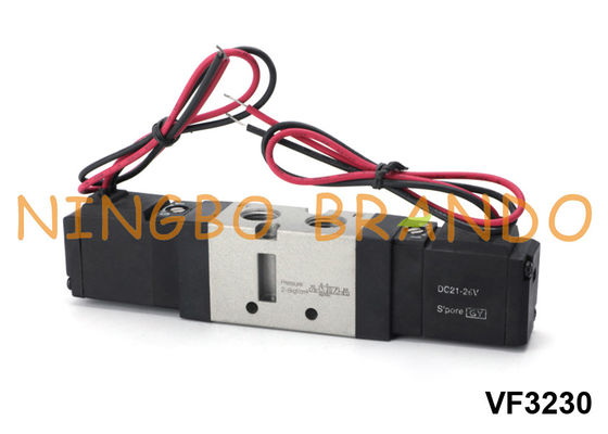 Tipo CA di VF3230 SMC di CC pneumatico 220V di modo 24V dell'elettrovalvola a solenoide dell'aria 5/2