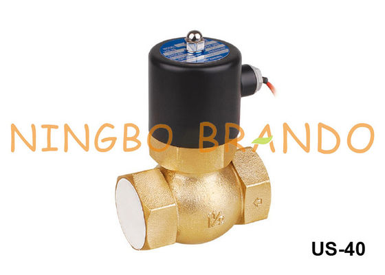 tipo elettrovalvola a solenoide d'ottone del vapore 1 1/2» 24V 220V di 2L-40 US-40 Uni-D