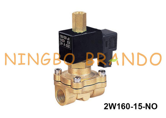 Modo 2 di 2W160-15-NO 1/2» NESSUN'elettrovalvola a solenoide d'ottone dell'acqua 24VDC 220VAC