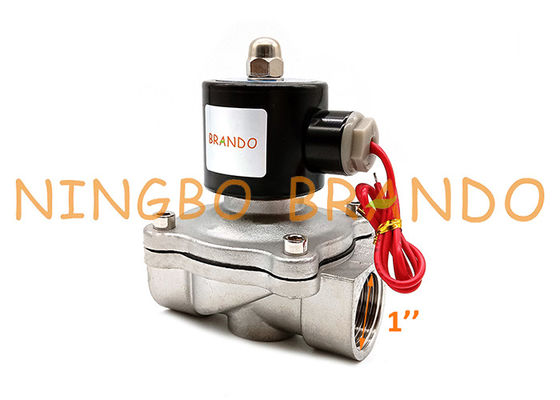 Elettrovalvola a solenoide a 1 pollici di acciaio inossidabile DN25 di SUW-25 2S250-25
