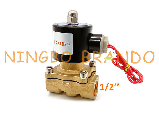 Elettrovalvola a solenoide d'ottone del diaframma dei semi di NC di pollice di UW-15 2W160-15 1/2