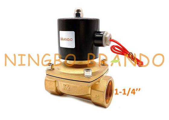 Elettrovalvola a solenoide d'ottone d'ottone a 1-1/4 pollici di controllo di flusso di UW-35 2W350-35