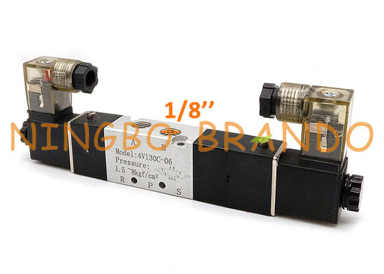 4V130C-06 5 elettrovalvola a solenoide pneumatica del centro chiuso di posizione di modo 3