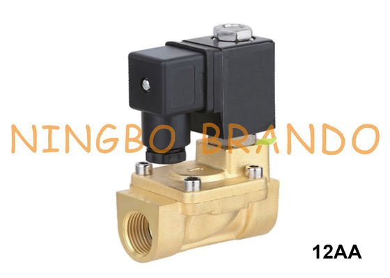 1&quot; 1 1/4&quot; 1 1/2» 2&quot; elettrovalvola a solenoide d'ottone di chiusura acqua aria 6VDC 12VDC 24VDC