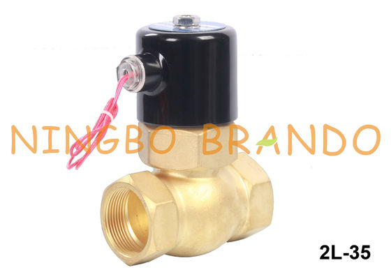 2L-35 1 1/4&quot; elettrovalvola a solenoide d'ottone dell'acqua calda del vapore 12V 24V 110V 220V