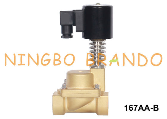 3/4 di elettrovalvola a solenoide d'ottone a 1 pollici per acqua calda 24VDC 220VAC