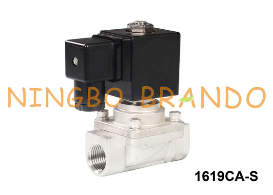 3/8&quot; acciaio inossidabile 24V 220V dell'elettrovalvola a solenoide dell'acqua calda e del vapore