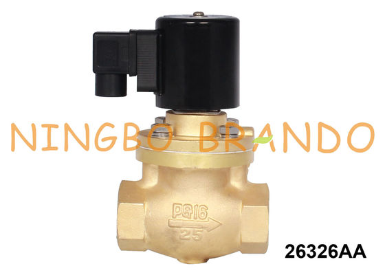 Elettrovalvola a solenoide d'ottone dell'acqua calda e del vapore a 1 pollici 24VDC 220VAC