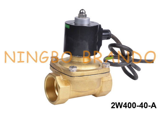 Elettrovalvola a solenoide d'ottone impermeabile IP68 della fontana 1 1/2» 12V 24V 110V 220V