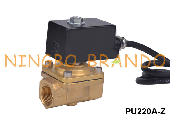 2/2 di CA di CC d'ottone protetto contro le esplosioni 110V 220V dell'elettrovalvola a solenoide di modo PU220 24V