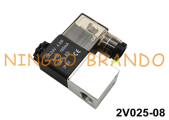modo 2V025-08 2/2 1/4&quot; valvola pneumatica 110VAC 220VAC 12VDC 24VDC di NC