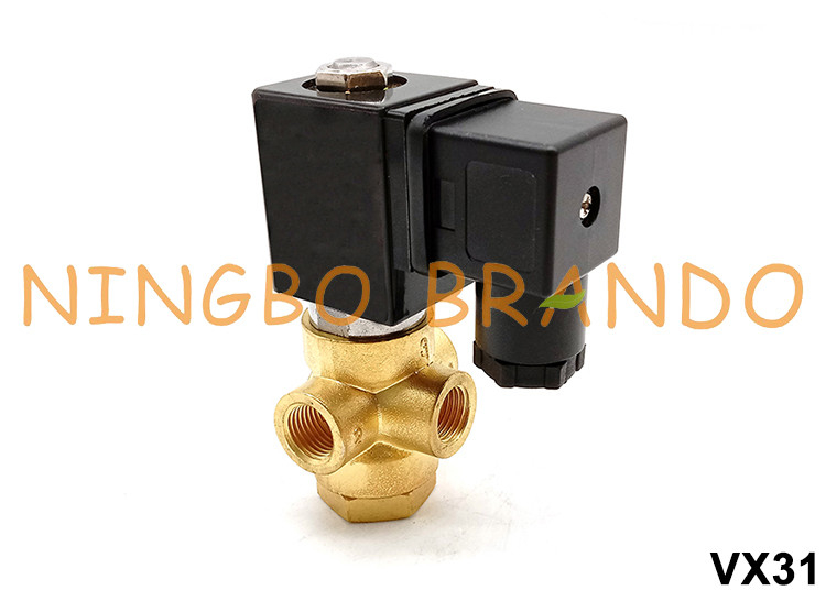 3/2 di modi 1/8&quot; 1/4&quot; elettrovalvola a solenoide d'ottone 24V ad azione diretta 220V VX31