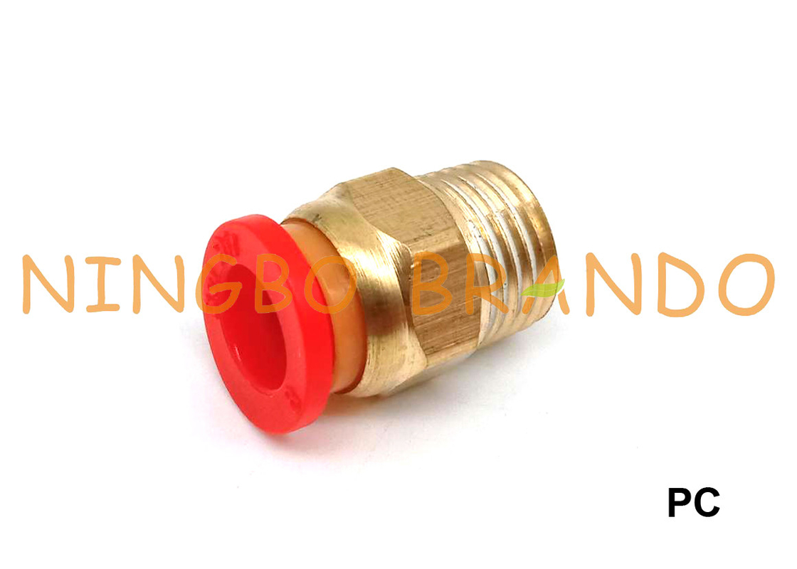 Inserire diritto maschio del PC i montaggi di tubo flessibile pneumatico 1/8&quot; 1/4&quot; 3/8&quot; 1/2» M5 M6