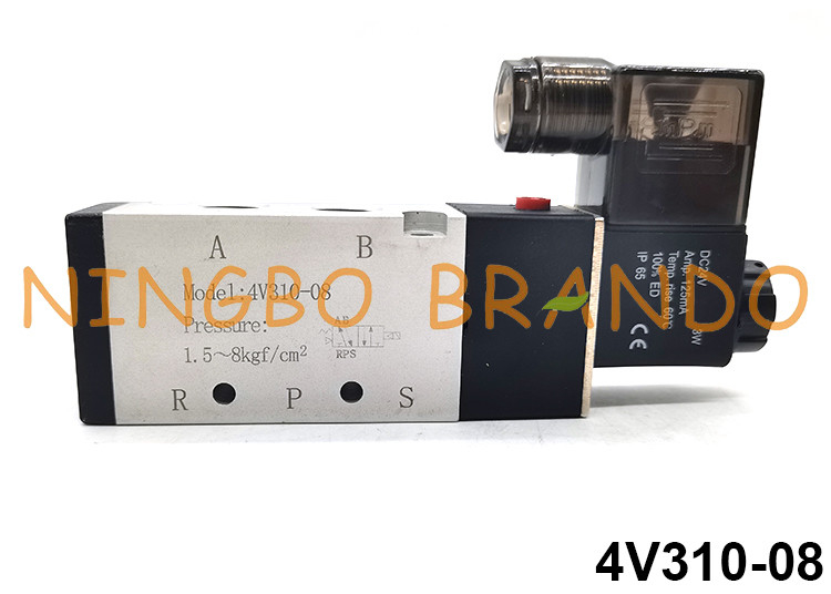 tipo modo pneumatico DC24V AC220V di 4V310-08 Airtac dell'elettrovalvola a solenoide 5/2