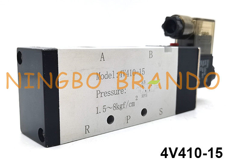 tipo modo pneumatico 24V 220V di 4V410-15 Airtac dell'elettrovalvola a solenoide di elettro controllo 5/2