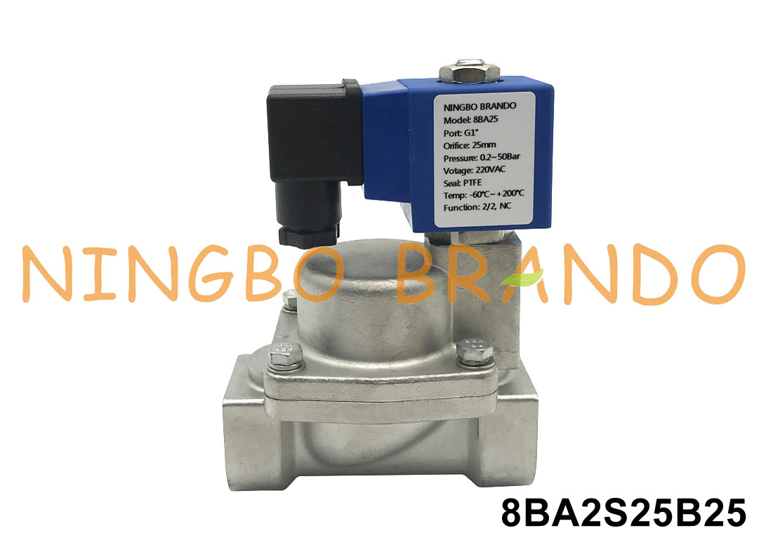 1' Valvola solenoide ad alta pressione di acqua-aria 10 MPa 12V 24V 12 MPa 110V 220V