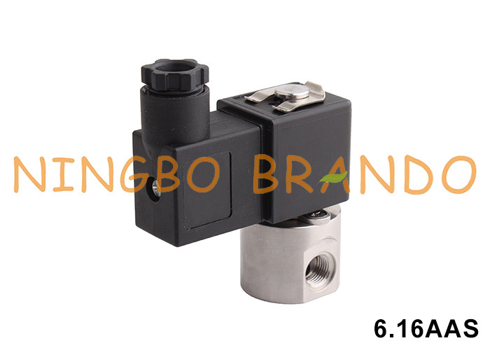 Valvola di solenoide in acciaio inossidabile per isolamento anticorrosivo per acidi chimici alcalini 1/8&quot; 1/4&quot;