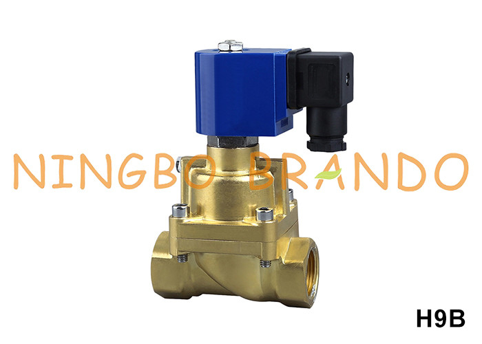 100 bar Valvola solenoide ad alta pressione Acqua aria di ottone 3/8' 1/2' 3/4' 1'' 220VAC 24VDC