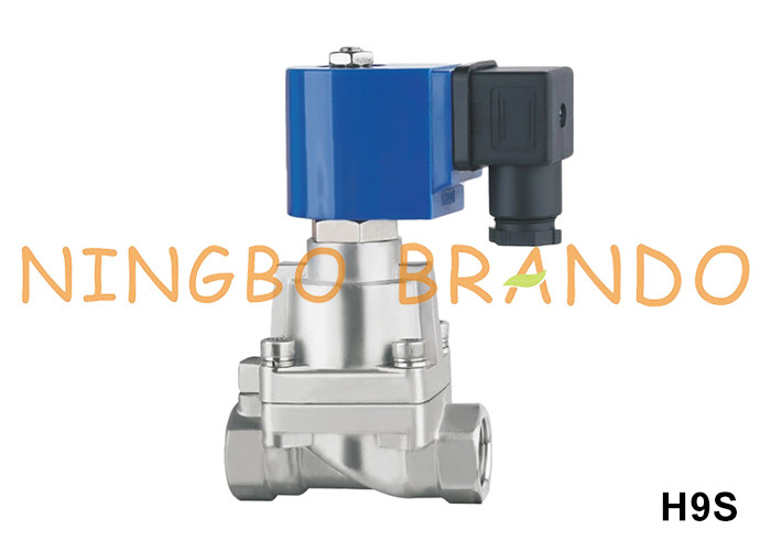 100 bar Valvola solenoide in acciaio inossidabile ad alta pressione acqua aria 3/8' 1/2' 3/4' 1'' 220V