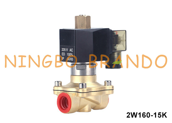 Valvola solenoide in ottone normalmente aperta per acqua, aria, gas liquido 24VDC 220VAC