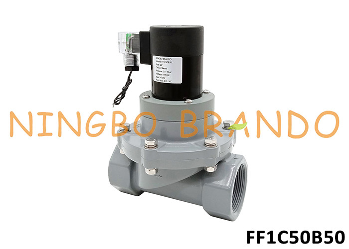 2' CPVC Valvola solenoide anticorrosiva per prodotti chimici acidi alcalini 24V 220V