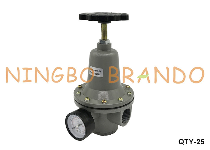 QTY-25 1'' 10 bar Valvola di riduzione della pressione del regolatore d'aria pneumatico con calibro