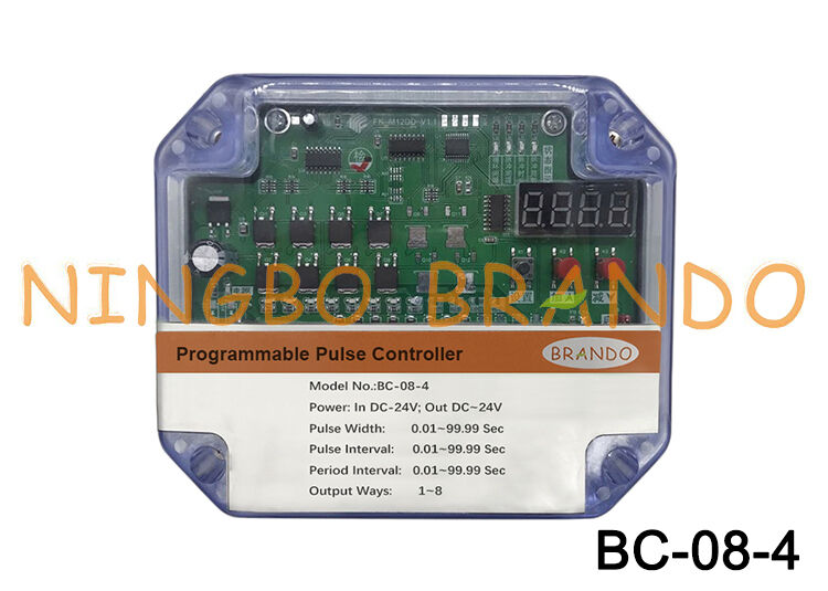 8 linee 24VDC Input 24VDC Output Pulse Valve Timer Controller per raccoglitore di polvere