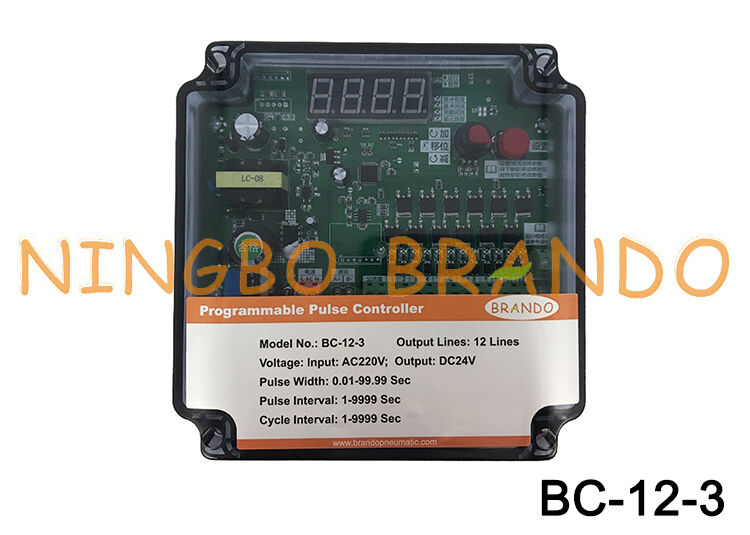 220VAC Input 24VDC Output 12 linee Pulse Valve Controller per raccoglitore di polvere