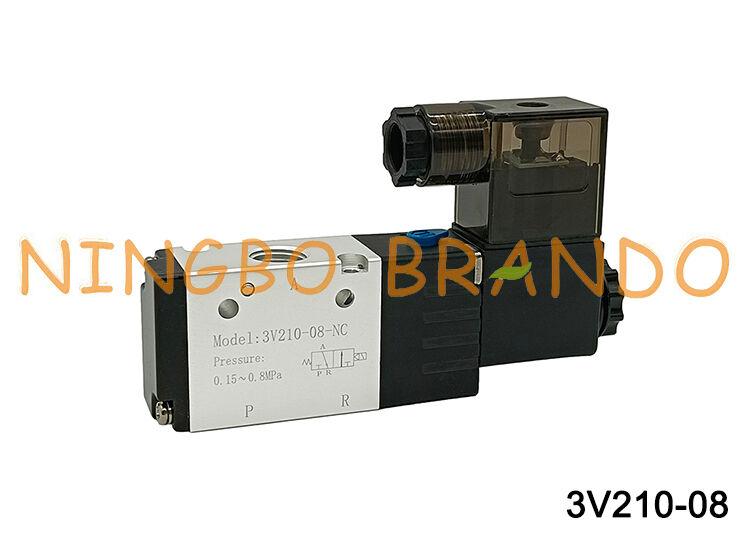 Tipo Airtac 3V210-08-NC 3V210-08-NO Elettrovalvola 3/2 vie Serie 3V200
